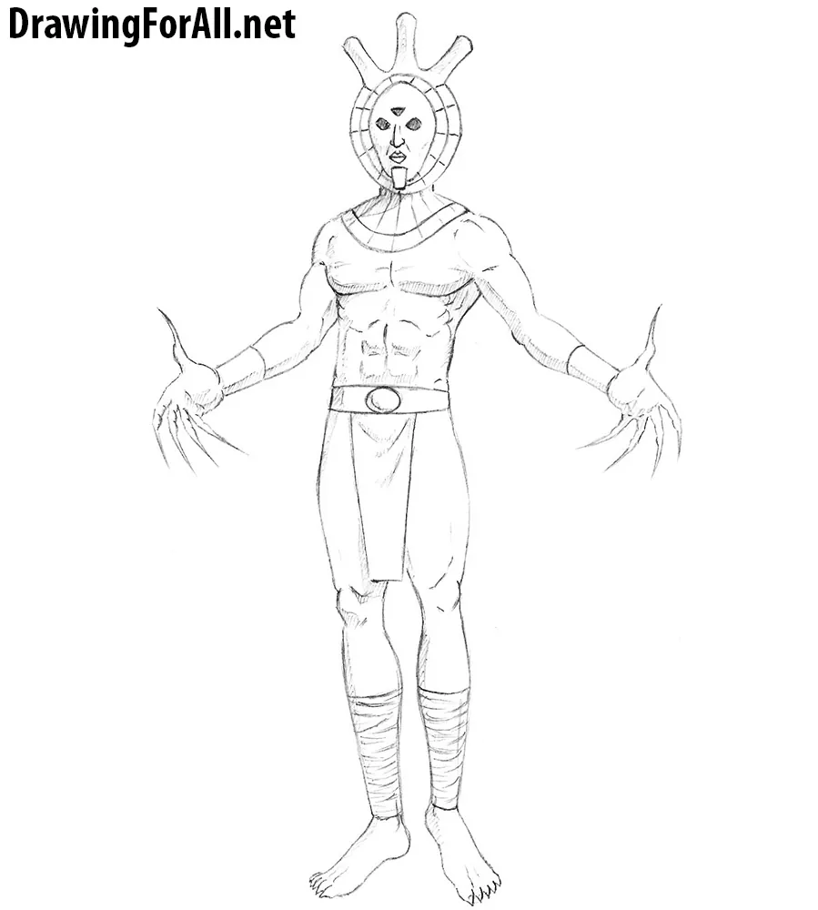 how to draw dagoth ur from the elder scrolls