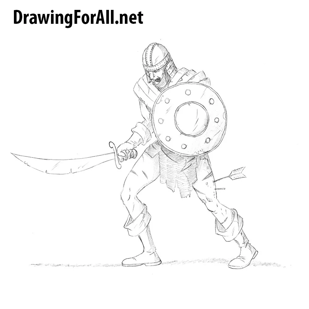 How to Draw a Zombie Warrior
