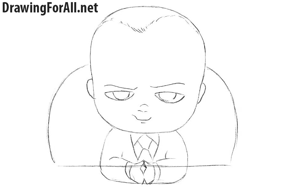 How to draw a cartoon baby