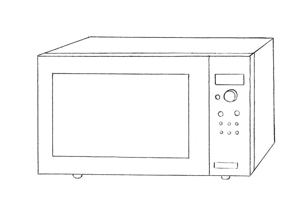 Microwave Oven Vector Sketch Stock Vector  Illustration of contemporary  foodstuff 57984490