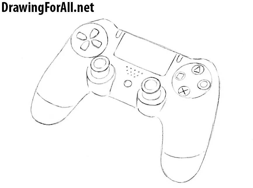 how to draw a gamepad
