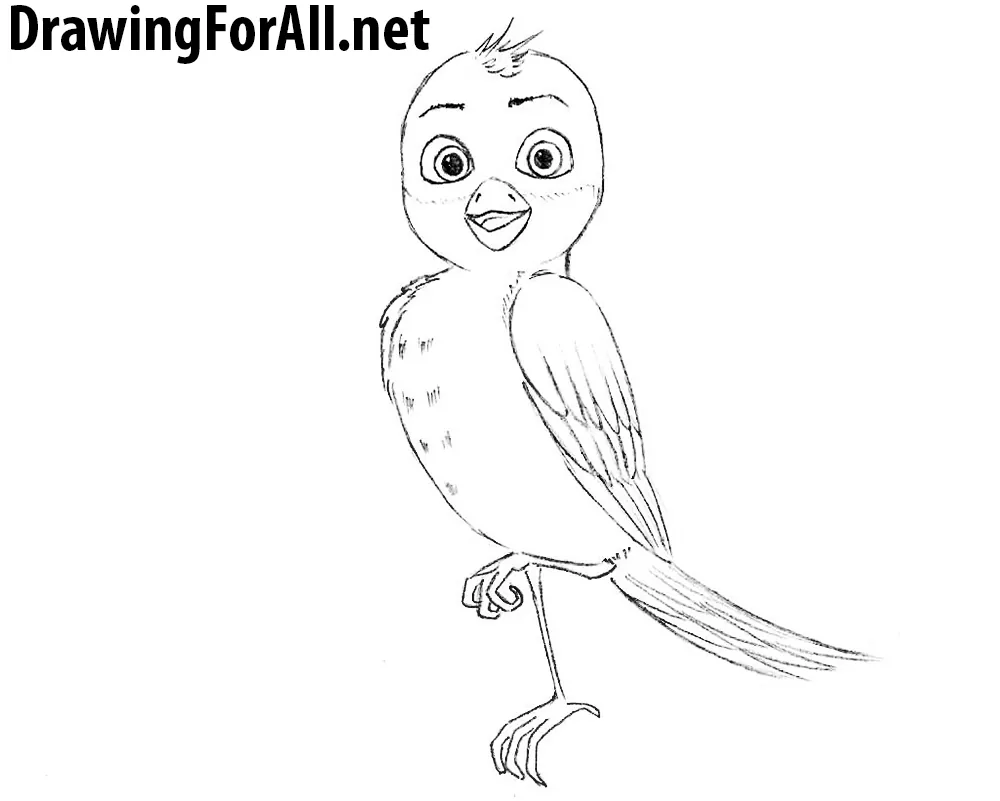 How to Draw Richard the Stork