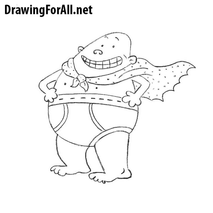 How to Draw Captain Underpants | Drawingforall.net