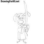 How to Draw Hank from Blazing Samurai