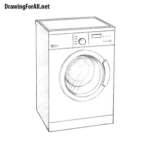 How to Draw a Washing Machine