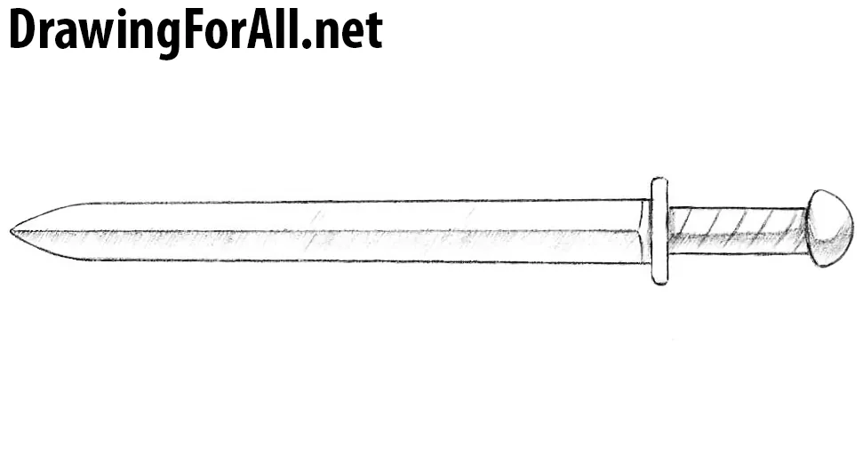 short sword drawing