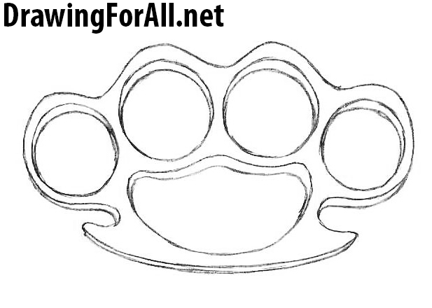 Brass knuckles drawing
