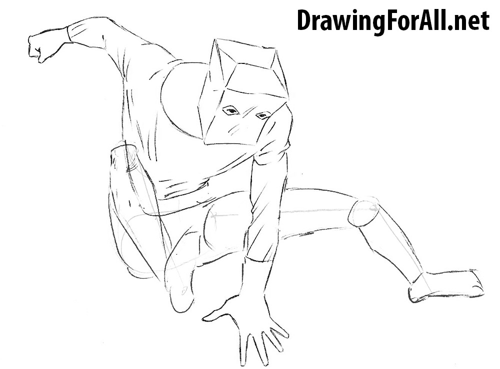 how to draw spiderman bag costume