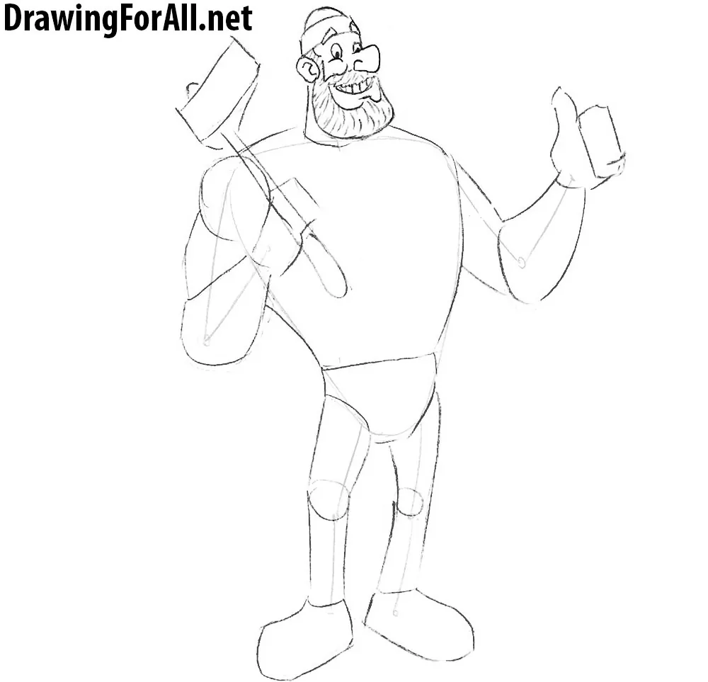 learn how to draw paul bunyan