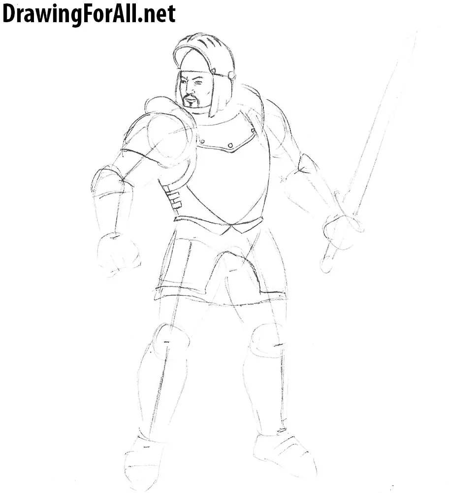 learn how to draw a knight from gothic