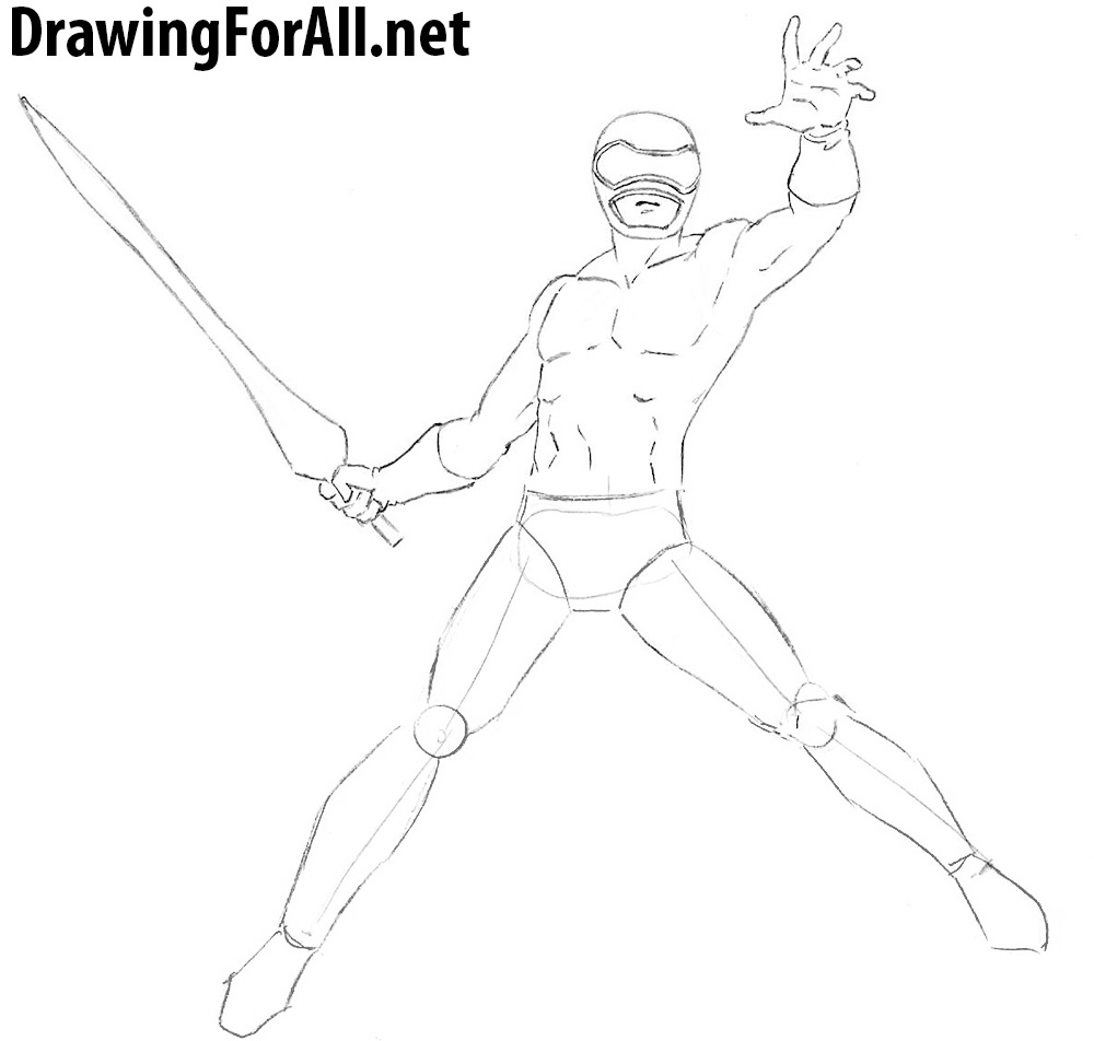 learn to draw power rangers