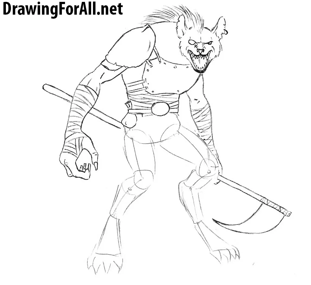 How to Draw a Gnoll