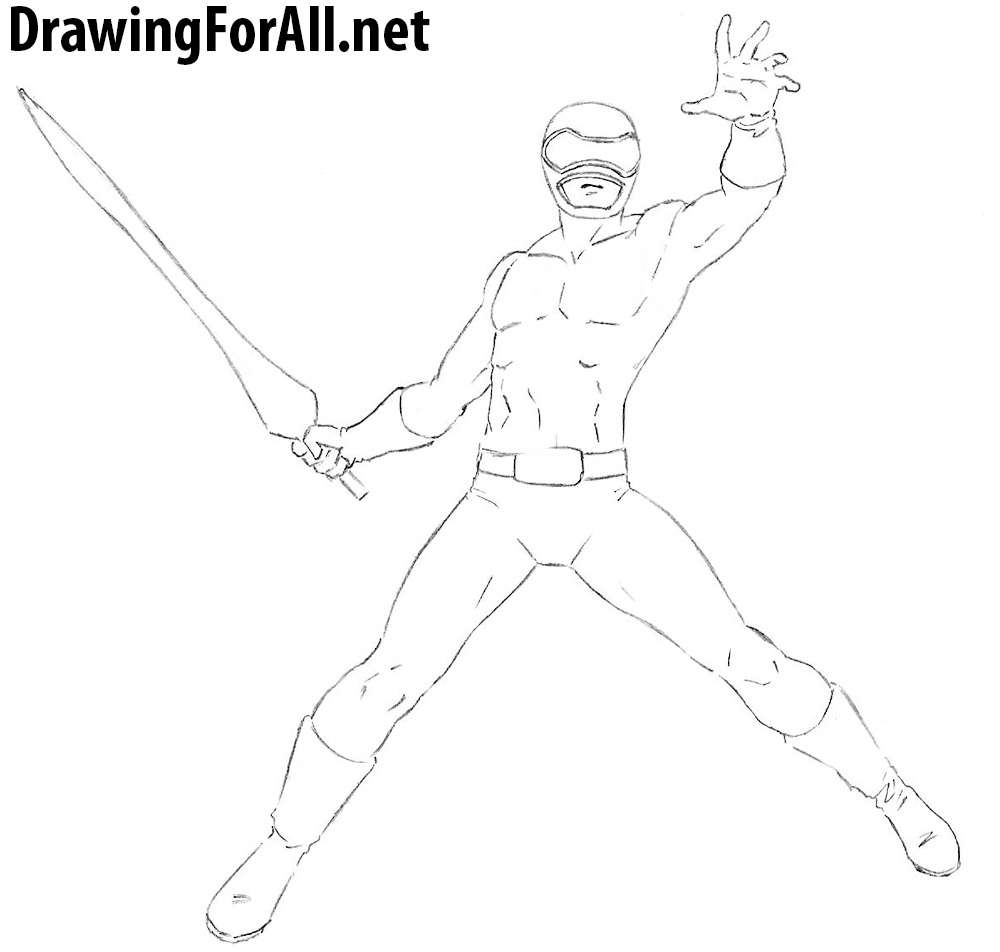 Power Ranger drawing