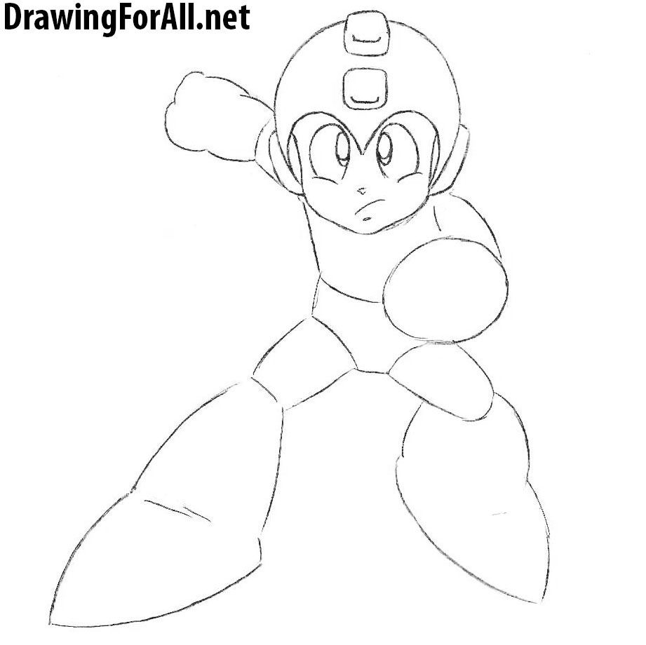 How to Draw MegaMan step by step