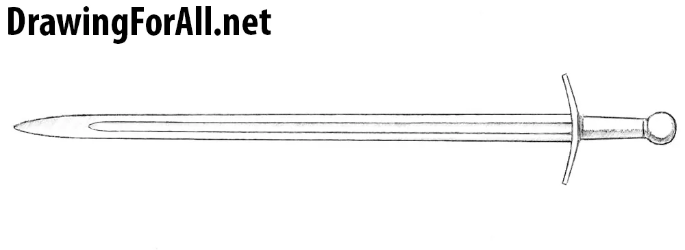how to draw a longsword
