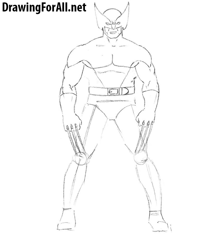 how to draw wolverine from x men