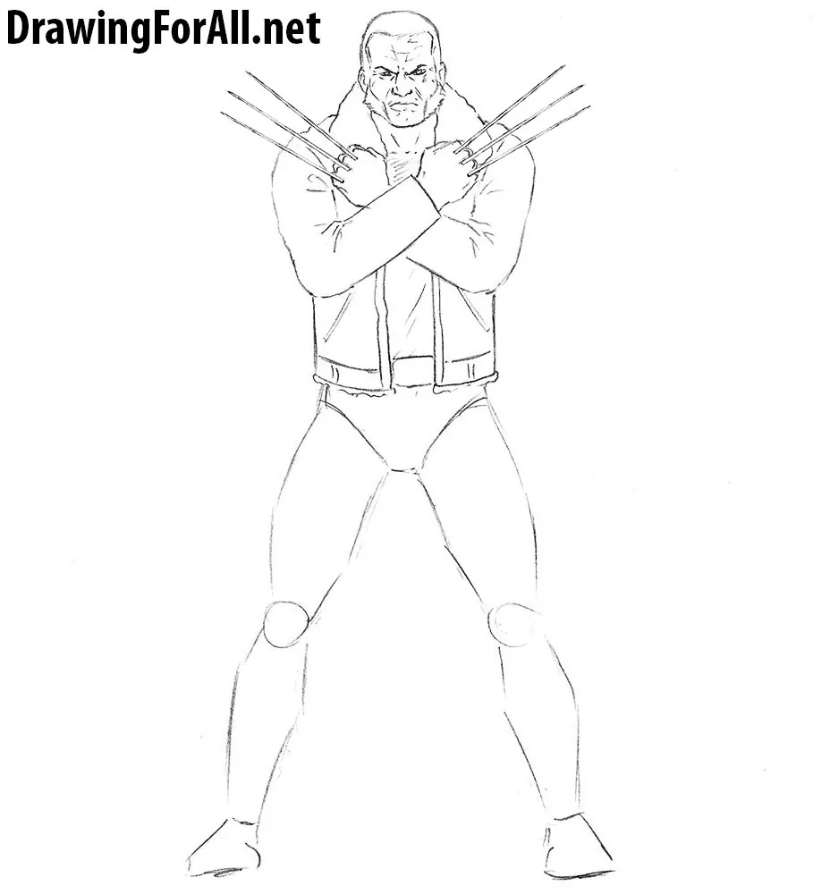 learn to draw Old Man Logan