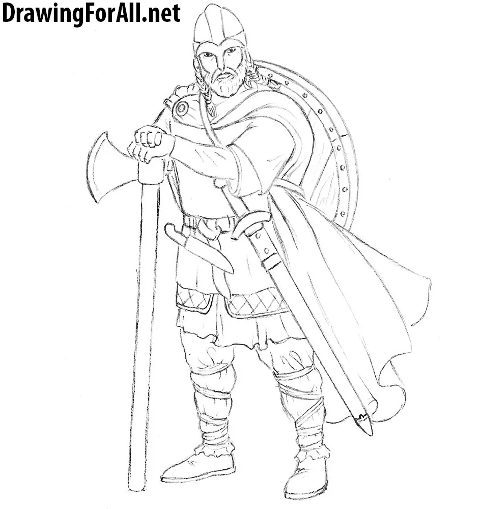 viking drawing