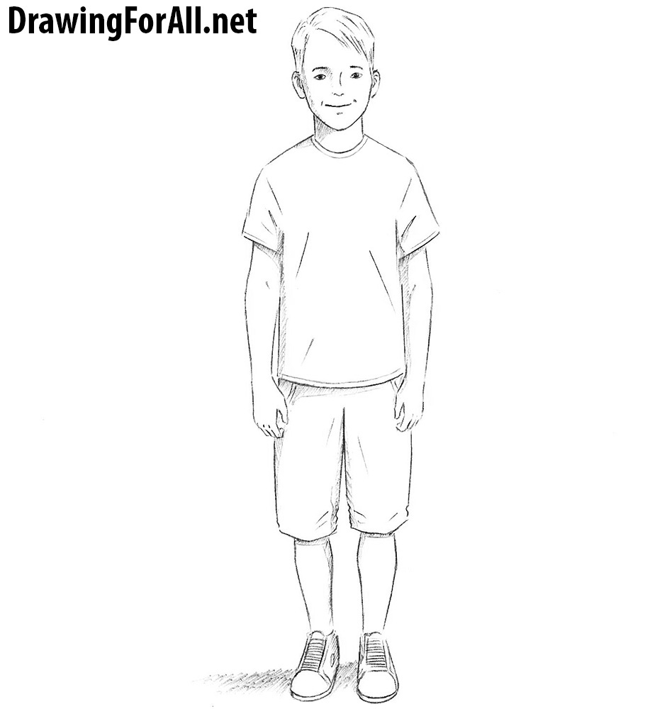 How to Draw a Boy | Drawingforall.net