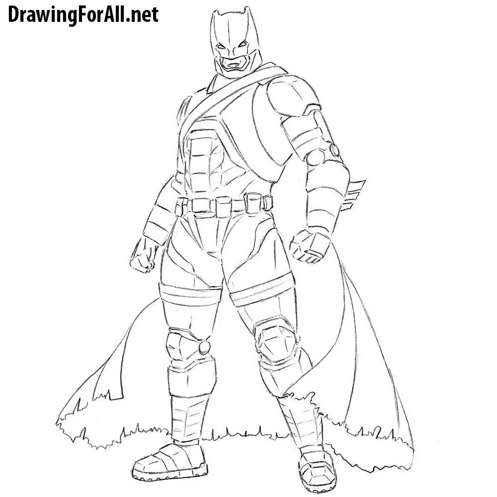 How to Draw Armored Batman