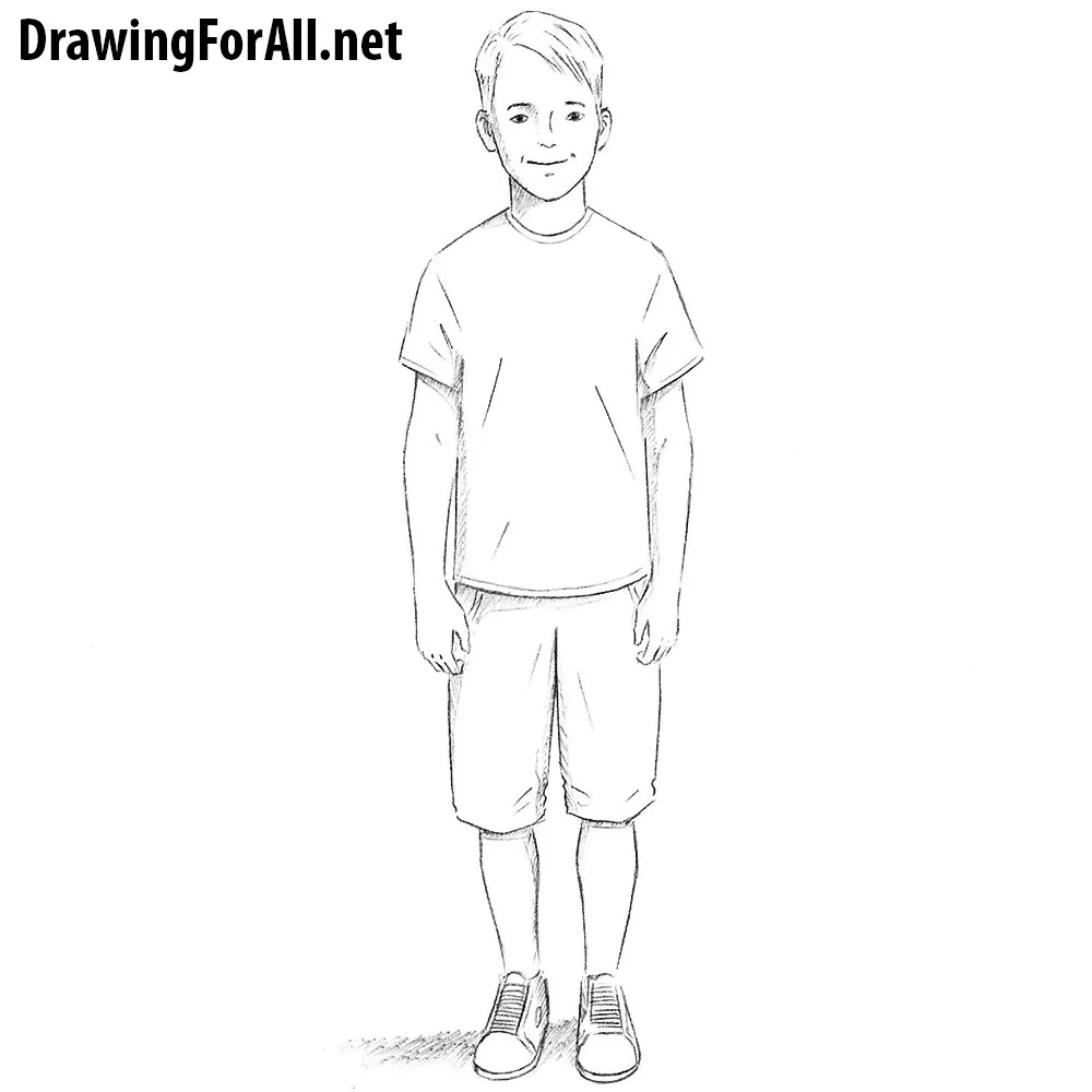  How To Draw A Sketch Of A Boy with simple drawing