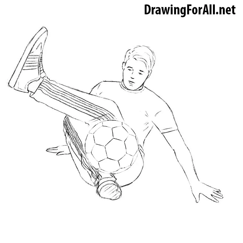 How to Draw a Football Player