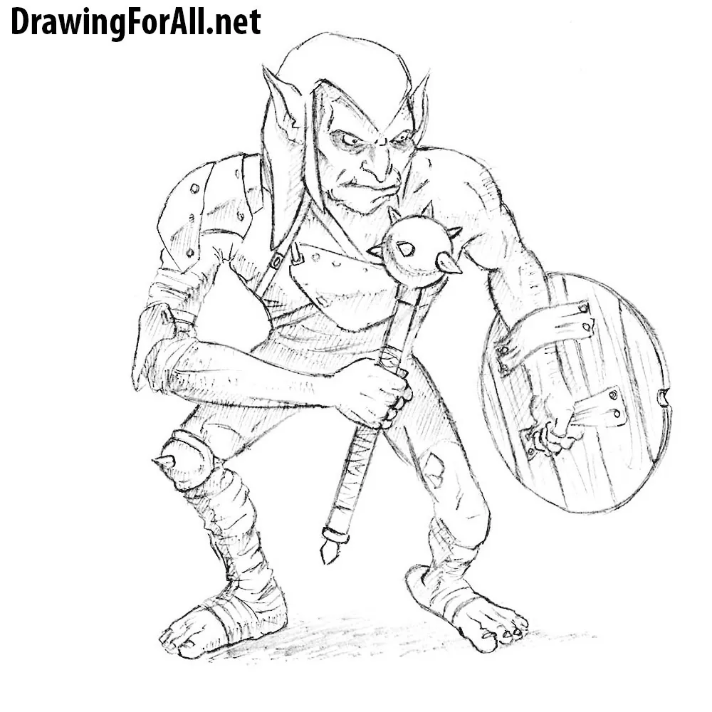 How to Draw a Goblin from D&D
