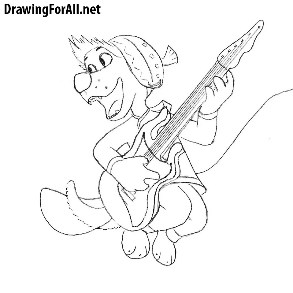 How to Draw Bodi from Rock Dog