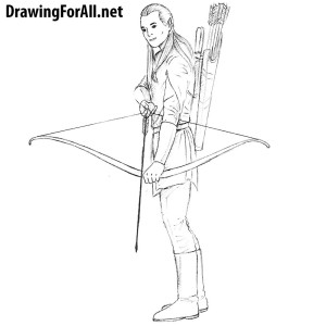 How to draw Legolas