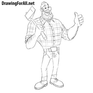 How to Draw Paul Bunyan