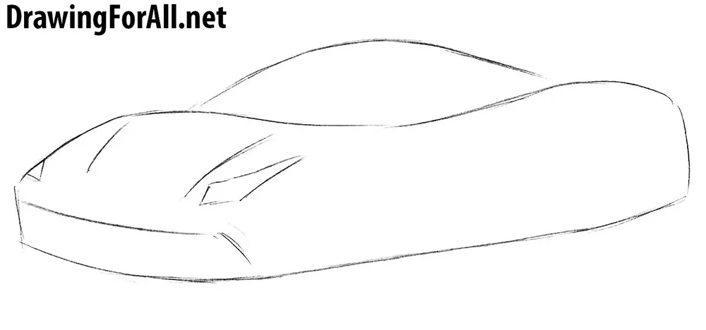 how to draw a ferrari