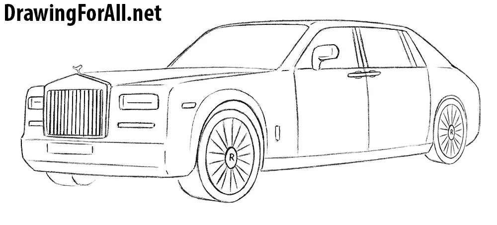 How to Draw a Rolls-Royce Phantom