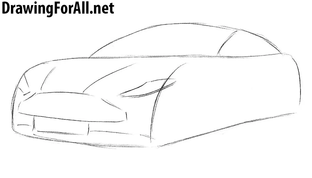 how to draw an aston martin step by step