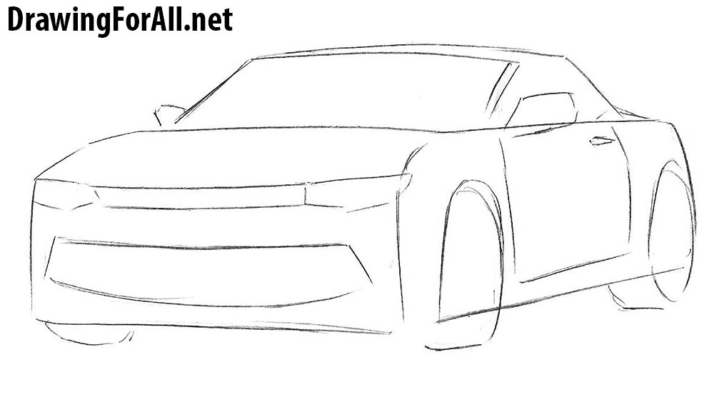 Chevrolet Camaro drawing tutorial
