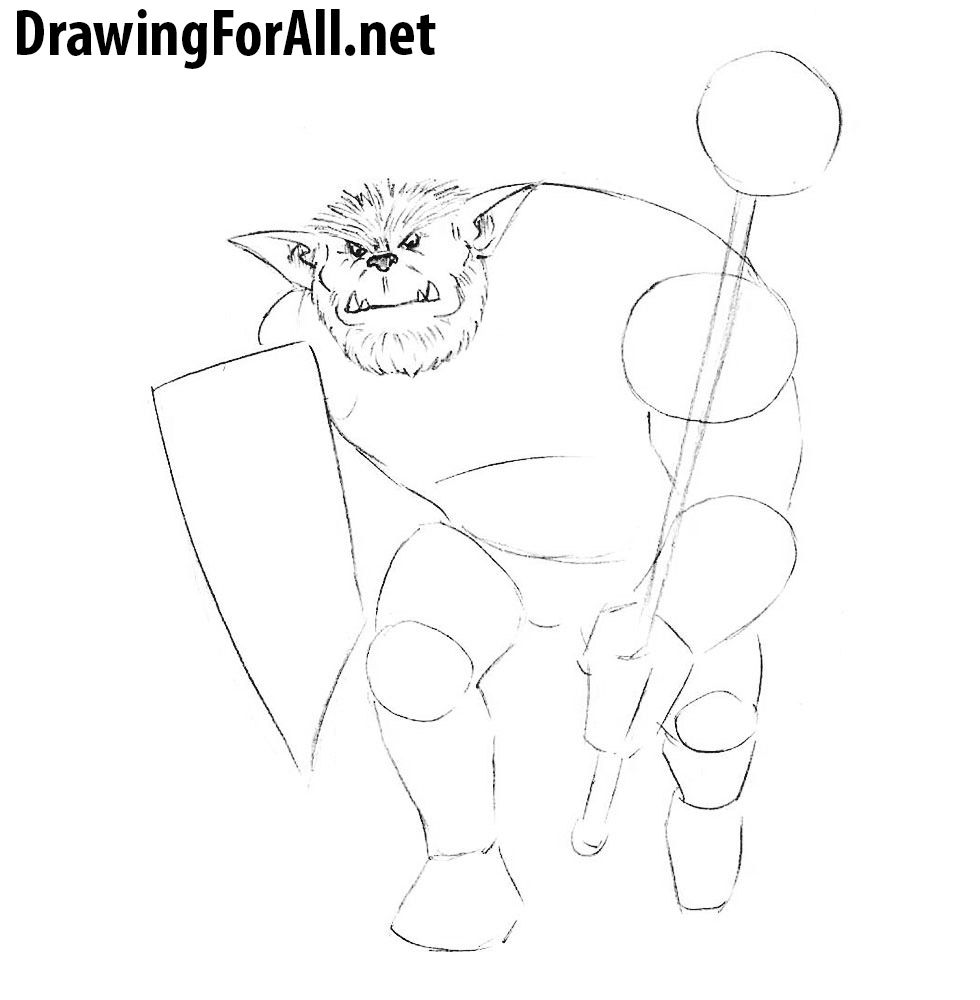 How to Draw a monster from dungeons and dragons
