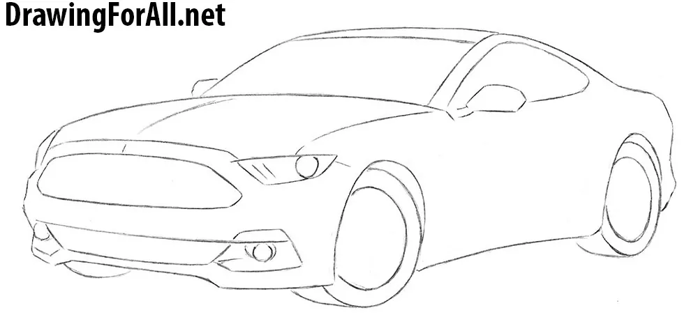 How to Draw a Ford Mustang