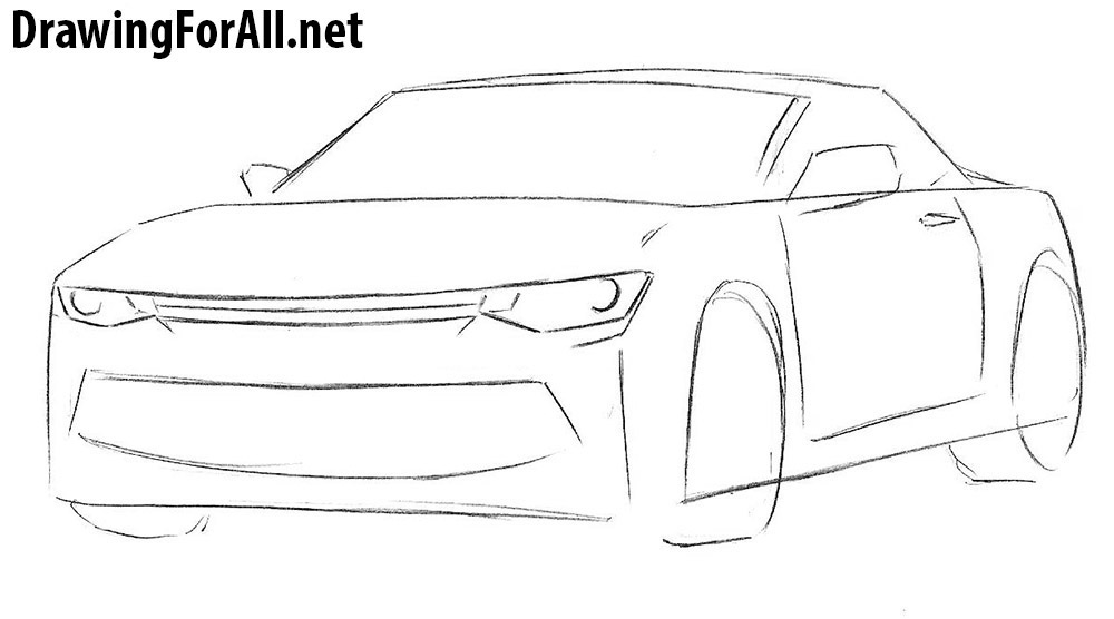 learn to draw a camaro