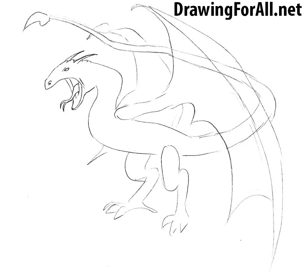 draw a wyvern