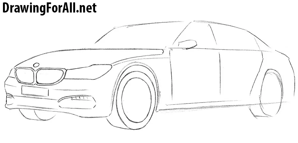 learn How to draw a bmw