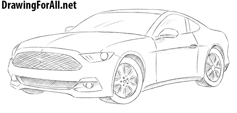 ford mustang pencil sketch  Mustang drawing Drawing sketches Pencil  drawings