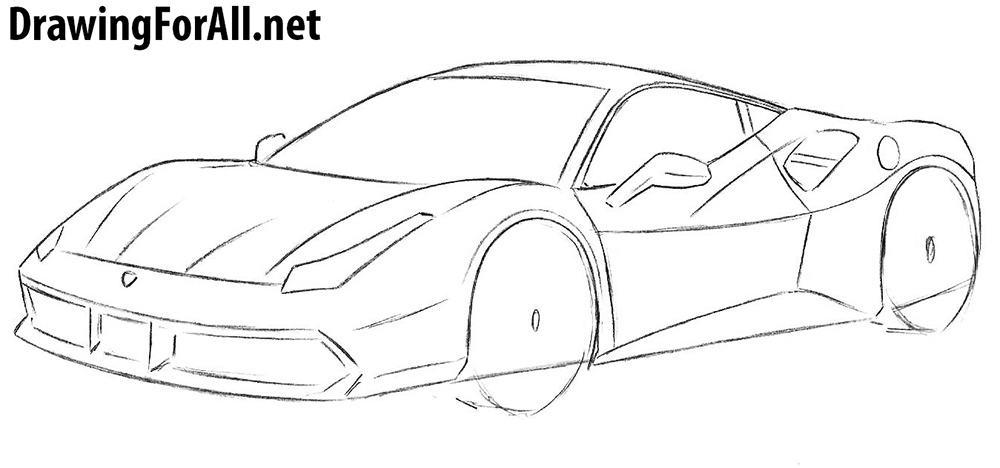 drawing car