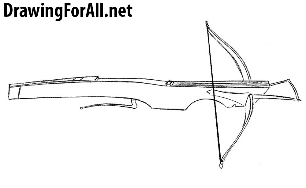 how to draw a crossbow