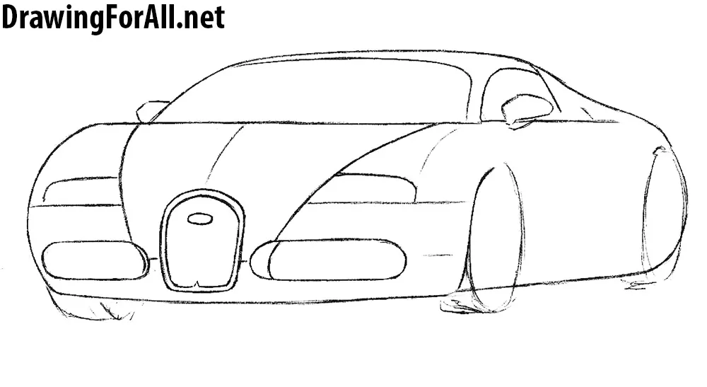 how to draw a sports car