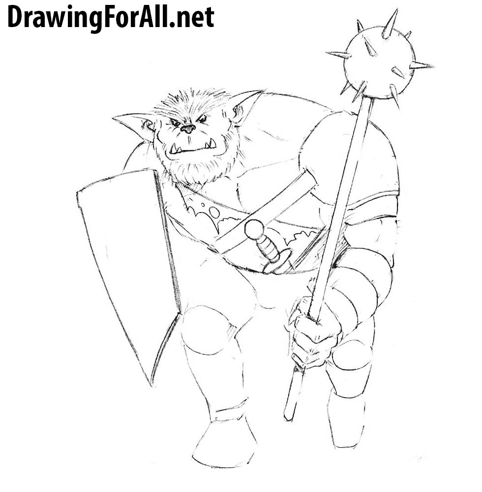 learn to draw a bugbear