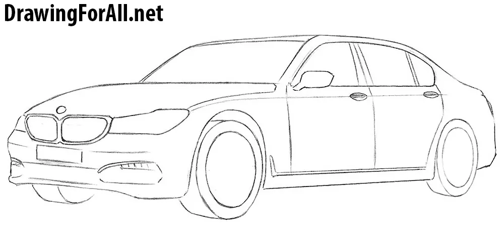 Car Sketch Front View Foreshortening – poradora