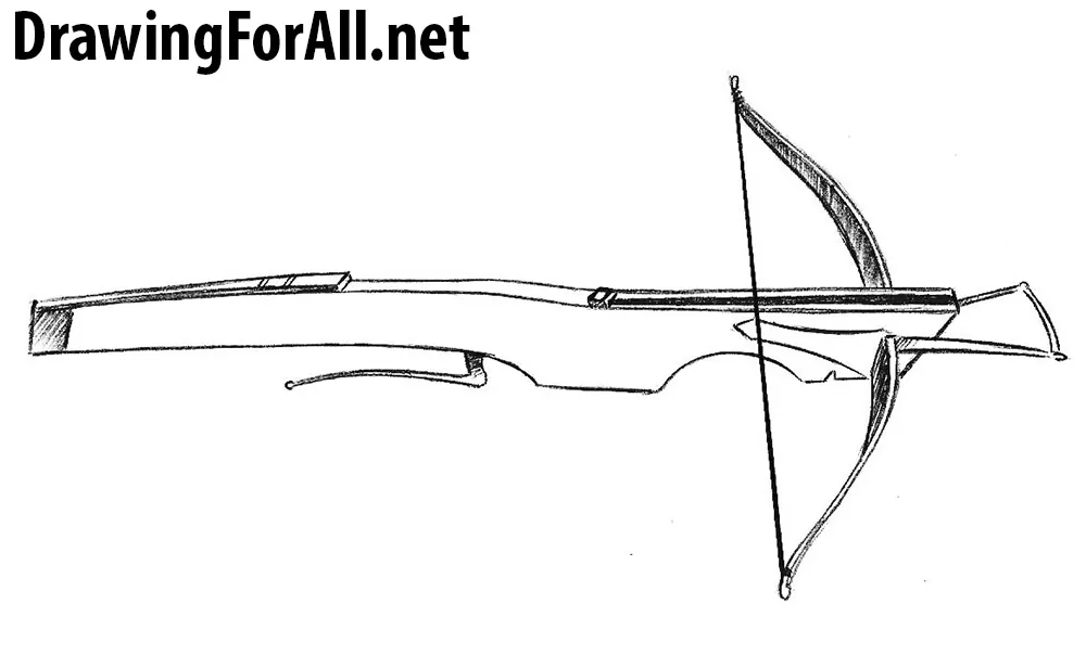 how to draw a crossbow