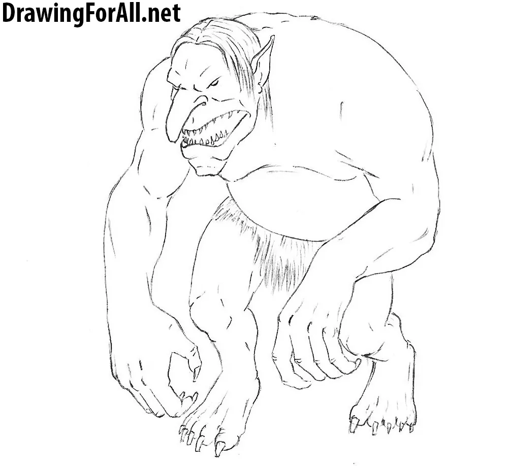 troll drawing