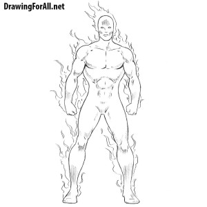 How to Draw the Human Torch
