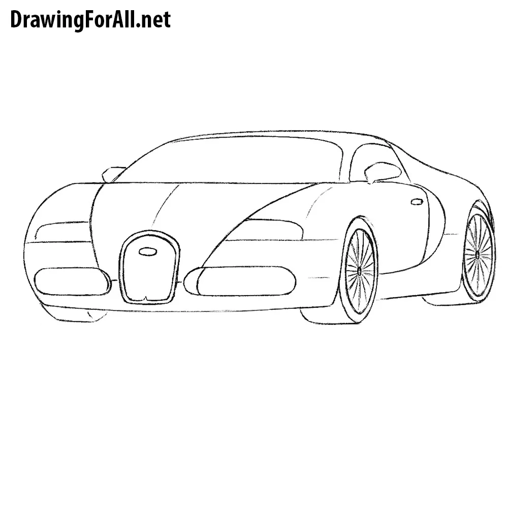 How to Draw a Bugatti Chiron