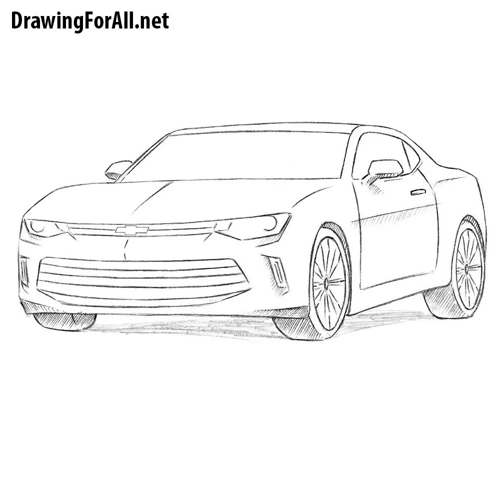 how to draw a zl1 camaro